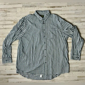 Cabelas Outdoor Gear Long sleeve Button Up Shirt 3XLT Blue Checked